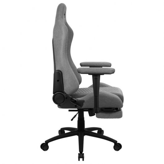 Cadeira para jogos Aerocool Royal AeroWeave com apoio para os pés cinza