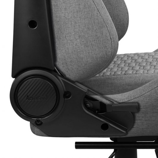 Cadeira para jogos Aerocool Royal AeroWeave com apoio para os pés cinza