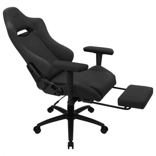 Aerocool Royal AeroWeave Silla Gaming con Reposapiés Negra