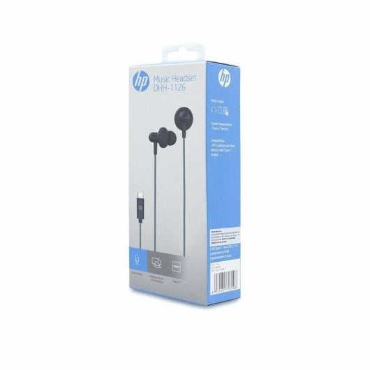 Kopfhörer HP DHH-1126 kabelgebunden USB-C für Anrufe und Musik Schwarz