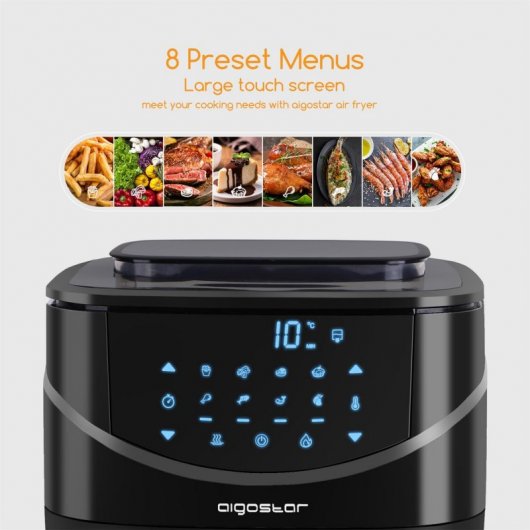 Aigostar Freidora sin Aceite y Vaporera 7L 1900W