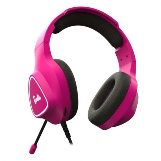Krom Khali Licença Oficial Barbie Headset Gaming Rosa