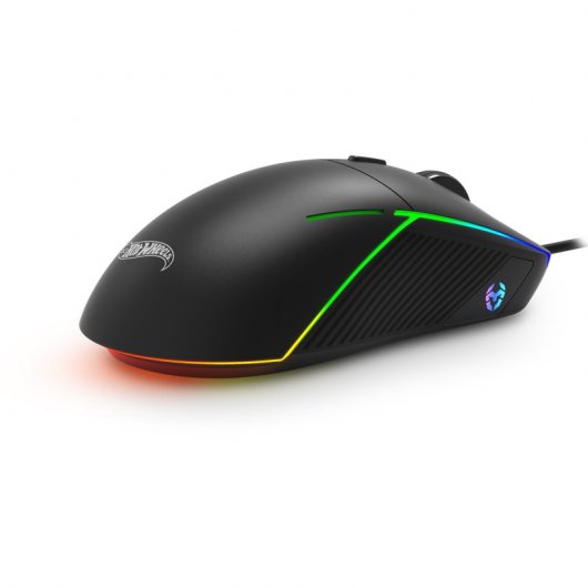 Krom Kustom Licencia Oficial Hot Wheels Pack Teclado RGB + Ratón Óptico RGB 7200 DPI + Alfombrilla
