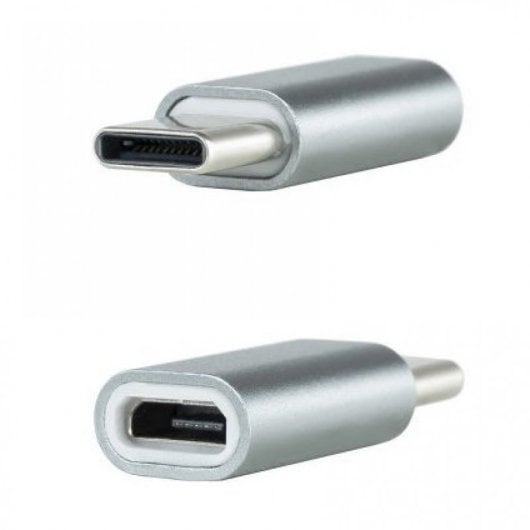 Adattatore nanocavo da USB-C a Micro USB maschio/femmina Grigio