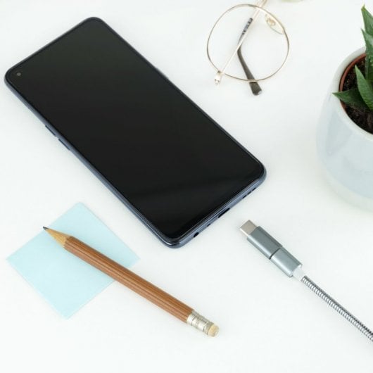 Nanocable Adaptador USB-C a Micro USB Macho/Hembra Gris