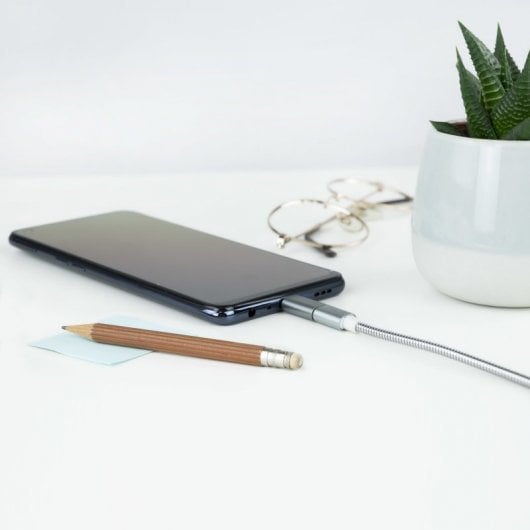Nanocable Adaptador USB-C a Micro USB Macho/Hembra Gris