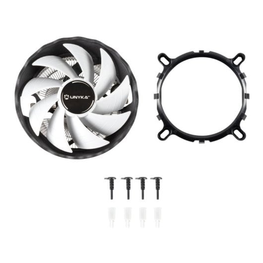 UNYKAch Jotun DF 120 Ventilateur CPU Blanc 120 mm
