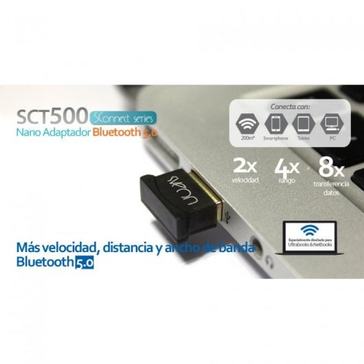 Sveon SCT500 Nano Adaptador USB Bluetooth 5.0
