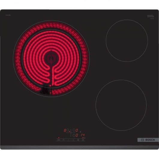 Plaque Vitrocéramique Bosch PKK631BB8E 3 Zones 60cm Noir TouchSelect