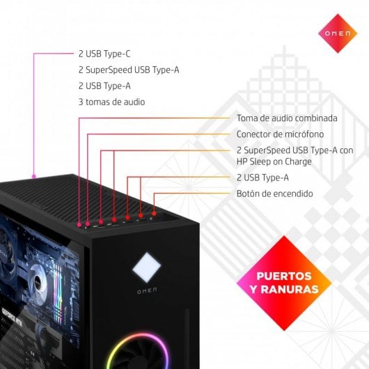 HP OMEN 40L GT21-0049ns Intel Core i7-12700K/32GB/1TB SSD + 1TB/RTX 3070