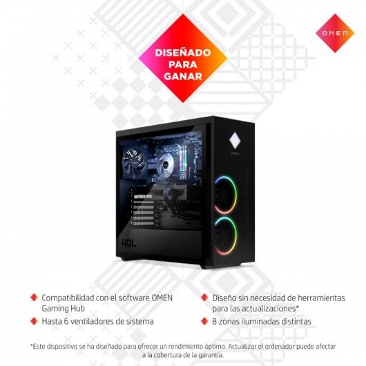 HP OMEN 40L GT21-0001ns AMD Ryzen 5 5600G/16GB/1TB SSD/RTX 3060
