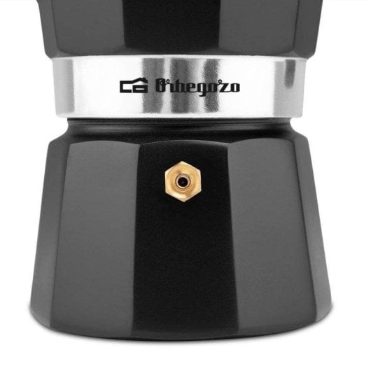 Cafetera Italiana Orbegozo KFN 310 3 tazas aluminio negra compatible gas/vitro