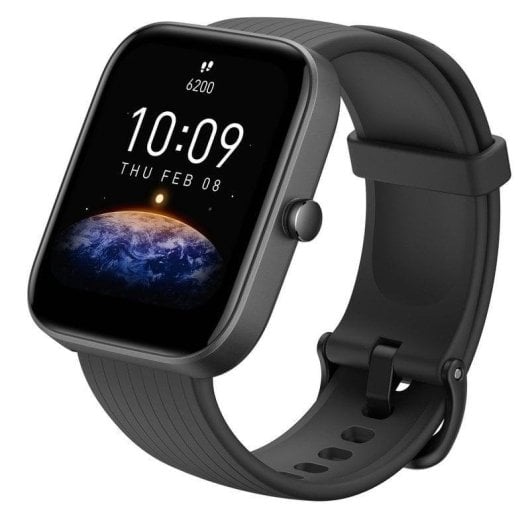 Amazfit Bip 3 Pro Bluetooth GPS 44mm TFT Noir Étanche 5ATM SpO2 Pulsomètre