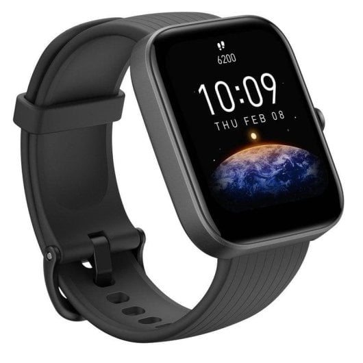 Amazfit Bip 3 Pro Bluetooth GPS 44mm TFT Noir Étanche 5ATM SpO2 Pulsomètre