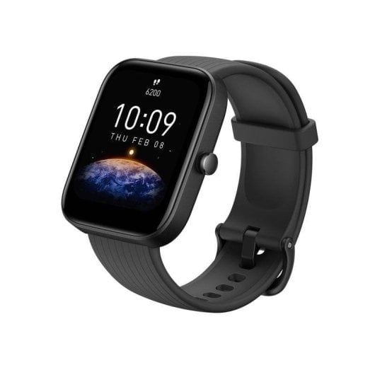 Amazfit Bip 3 Bluetooth 44mm TFT Preto Resistência Água 5ATM SpO2 Monitor de Sono