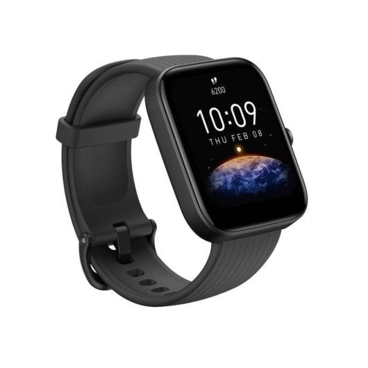 Amazfit Bip 3 Bluetooth 44mm TFT Preto Resistência Água 5ATM SpO2 Monitor de Sono