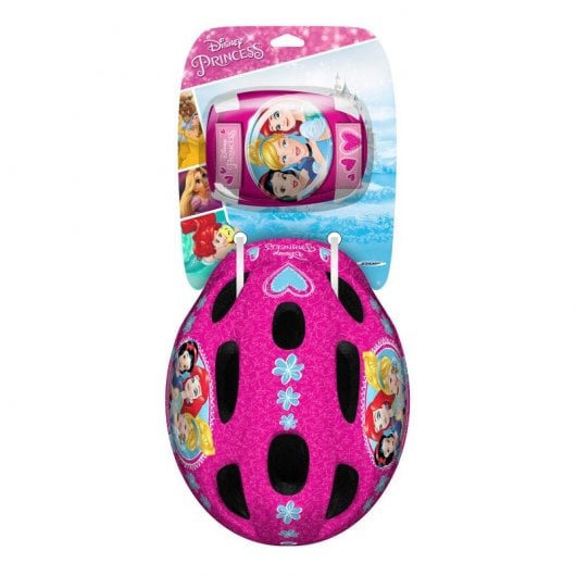 Capacete de princesa, joelheiras e cotoveleiras