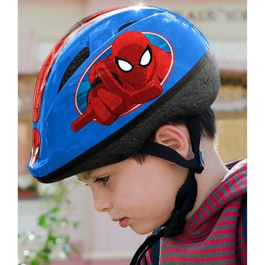Casque Spiderman, genouillères et coudières