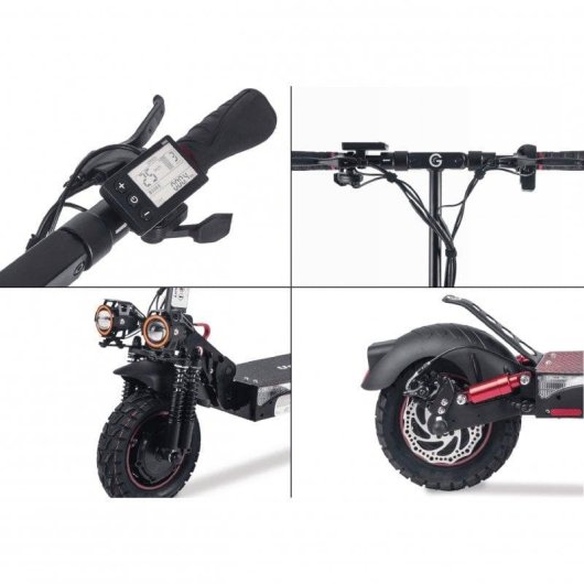 Patinete électrique UrbanGlide Ecross Pro Boost 1600W Autonomie 50km Roues 10" Noir