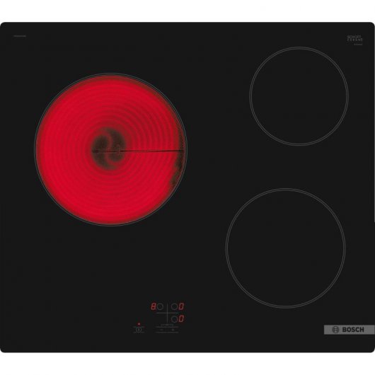 Bosch PKM61RAA8E Placa Vitrocerâmica 3 Zonas 60cm Preta