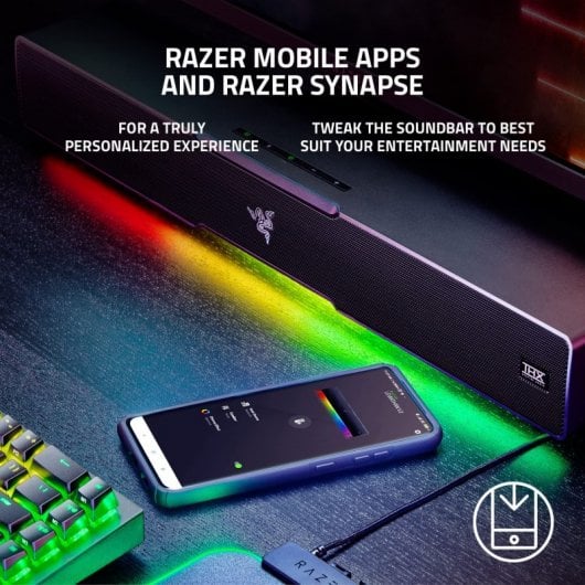 Barre de son Razer Leviathan V2 Bluetooth RVB 7.1 avec caisson de basses