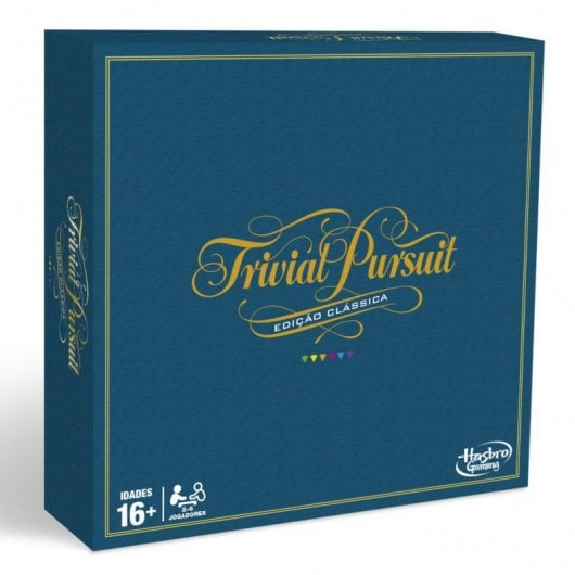 Hasbro Gaming Trivial Clásico Juego de Mesa en Portugués