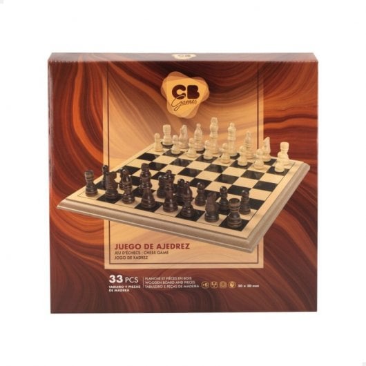 Jogo de xadrez em madeira Cbgames