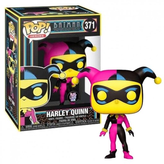 Funko Pop Funko Inc Harley Quinn Black Light Vinile 9cm Multicolore