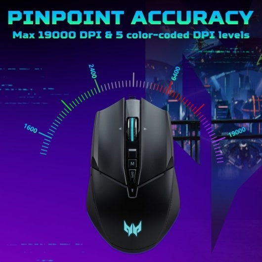 Acer Predator Cestus 335 Optische Gaming-Maus 19000 DPI Schwarz