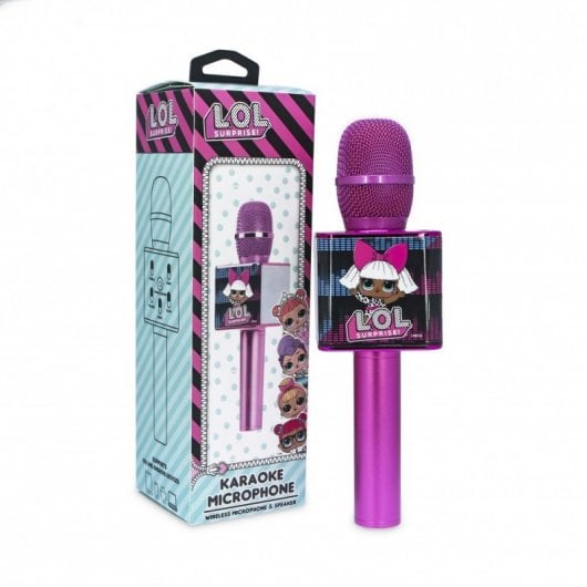 OTL Technologies LOL Surprise Microfone Infantil Sem Fios para Karaoke com Altifalante