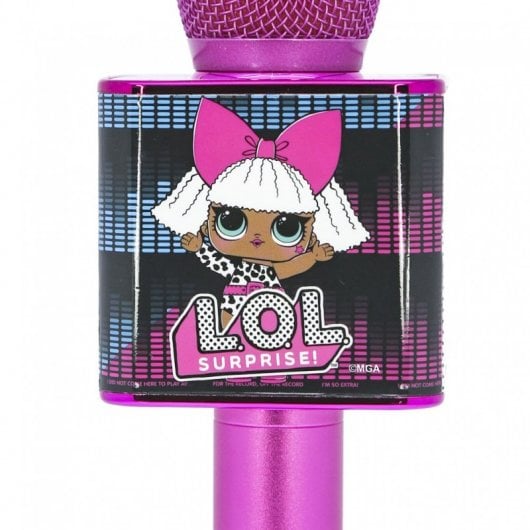 OTL Technologies LOL Surprise Microfone Infantil Sem Fios para Karaoke com Altifalante