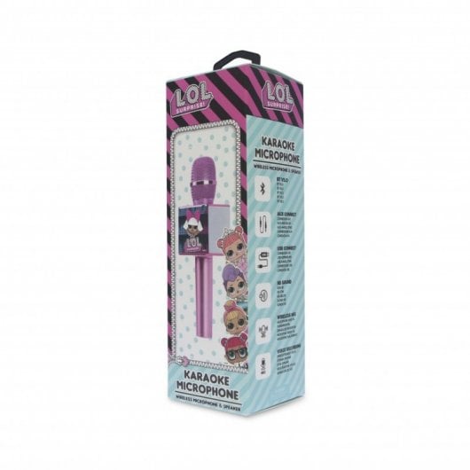 OTL Technologies LOL Surprise Microfone Infantil Sem Fios para Karaoke com Altifalante