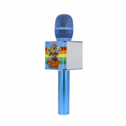 OTL Technologies Paw Patrol Microphone sans fil pour enfants pour karaoké avec haut-parleur bleu