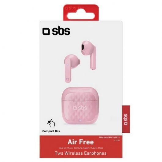 Casque sans fil SBS Air Free TWS rose