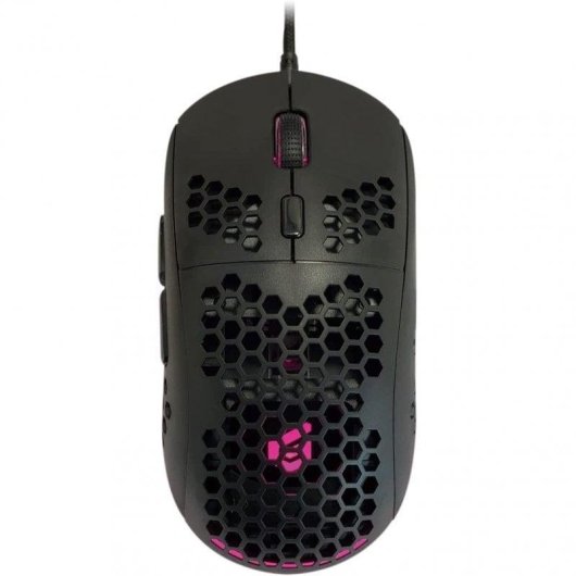 Ratón Conceptronic DJEBBEL04B USB tipo A 6400 DPI Negro Iluminación Multicolor