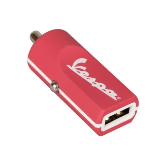 SilverHT Vespa Carregador de Automóvel USB 2.4 A Vermelho