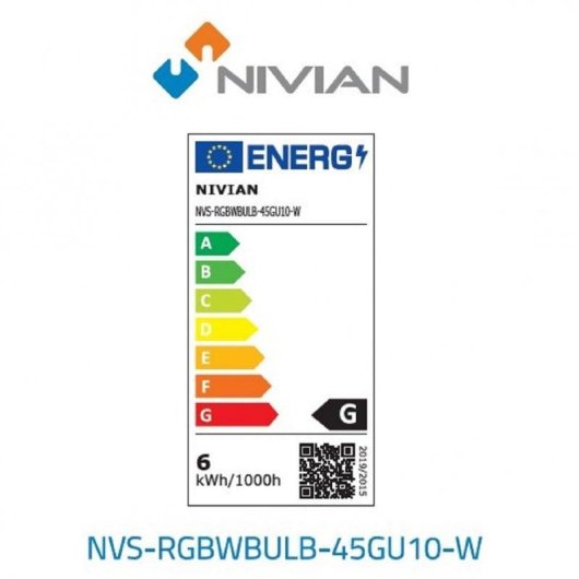 Kit di 3 Lampadine Intelligenti GU10 RGB Nivian