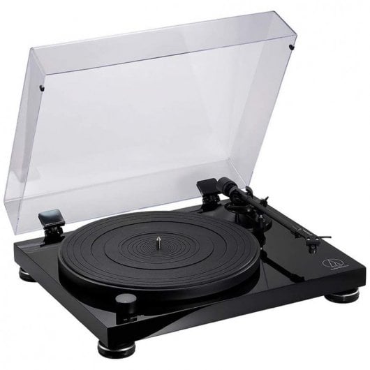 Audio-Technica AT-LPW50PB Giradiscos Totalmente Manual con Transmisión por Correa