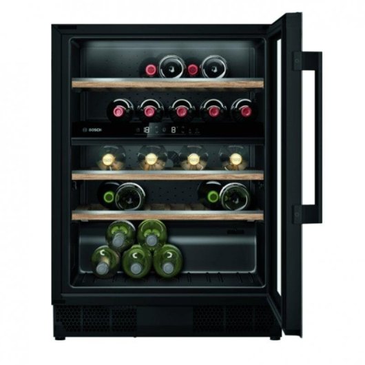 Vinoteca Integrable Bosch Serie 6 KUW21AHG0 44 Botellas Doble Zona Negro