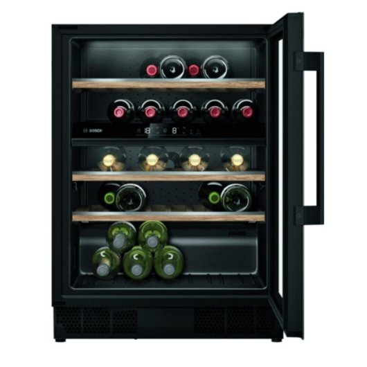 Vinoteca Integrable Bosch Serie 6 KUW21AHG0 44 Botellas Doble Zona Negro