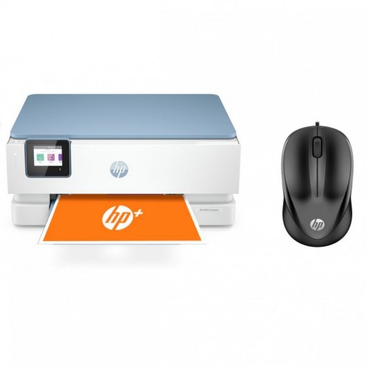 HP ENVY Inspire 7221e Multifunción Color Wifi + 6 Meses de Impresión Instant Ink con HP+1000 Ratón USB Negro