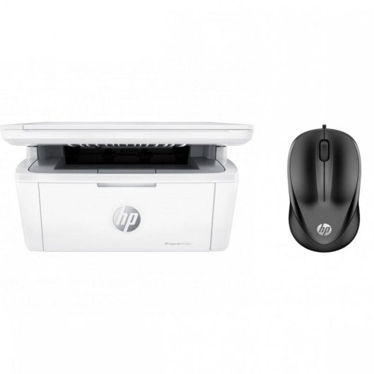 HP LaserJet M140w Impresora Multifunción Láser Monocromo WiFi Blanca+ 1000 Ratón USB Negro