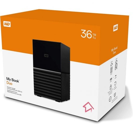 Western Digital My Book Duo 36TB USB 3.1/USB-C Nero