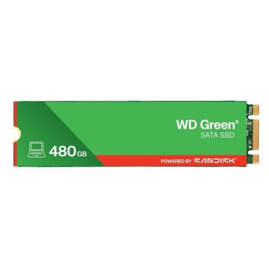 Festplatte Sandisk WD Green 480GB SSD M.2 SATA 6 Gbit/s 545 MB/s