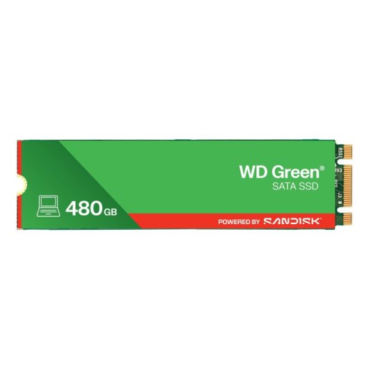 Festplatte Sandisk WD Green 480GB SSD M.2 SATA 6 Gbit/s 545 MB/s