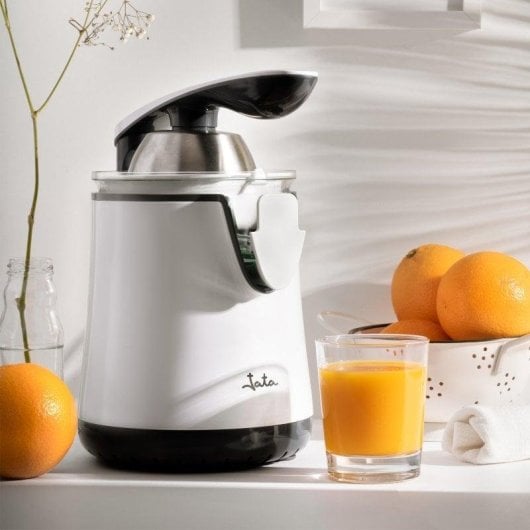 Exprimidor Jata JEEX1058 350 W Blanc a levier anti-goutte 2 cones