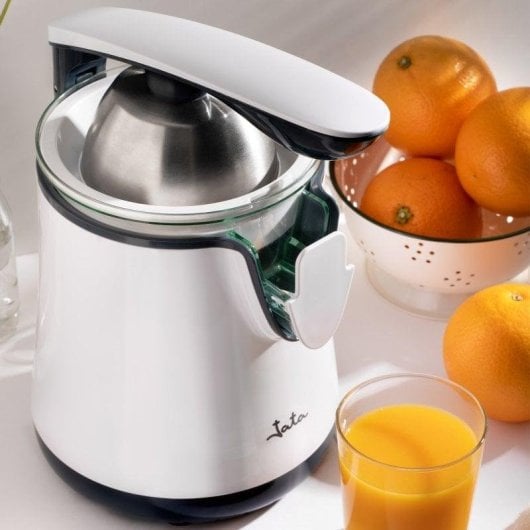 Exprimidor Jata JEEX1058 350 W Blanc a levier anti-goutte 2 cones