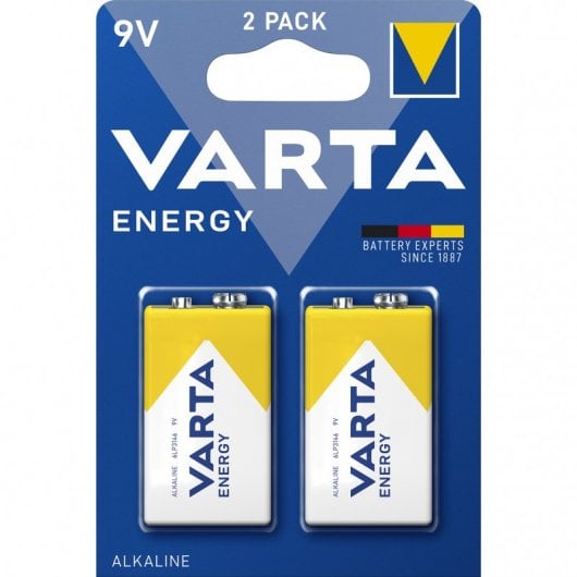 Varta Energy 6LR61 Pack 2 Piles 9V