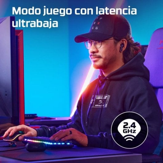 Kopfhörer HyperX Cloud Mix Buds kabellos 2,4 GHz Bluetooth Gaming mit Mikrofon Schwarz