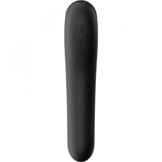 Satisfyer Dual Kiss Vibrador Air Pulse - Negro